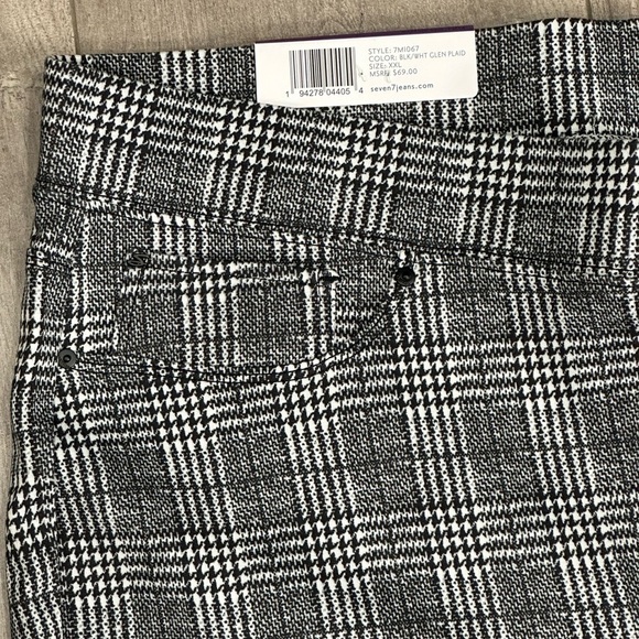 Women's Seven7 XXL 2XL 2X 20 - 22 Jeans Pull-On Ponte Pant Pants Black Stretch - Picture 8 of 12